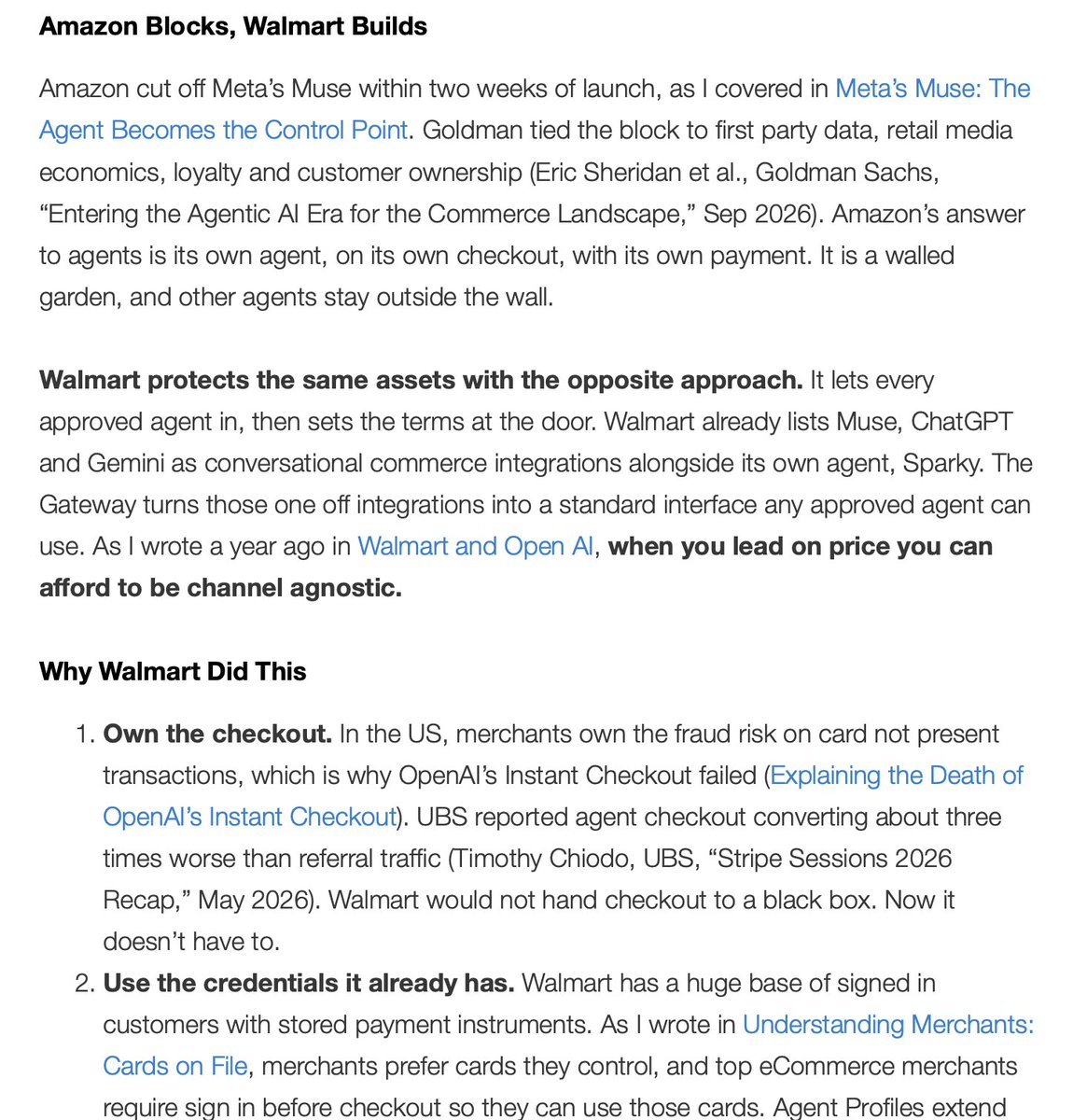 noyesclt's tweet photo. New Blog: Walmart's Agent Gateway https://t.co/bFOfxVJmtG https://t.co/qmsRkJXGCP