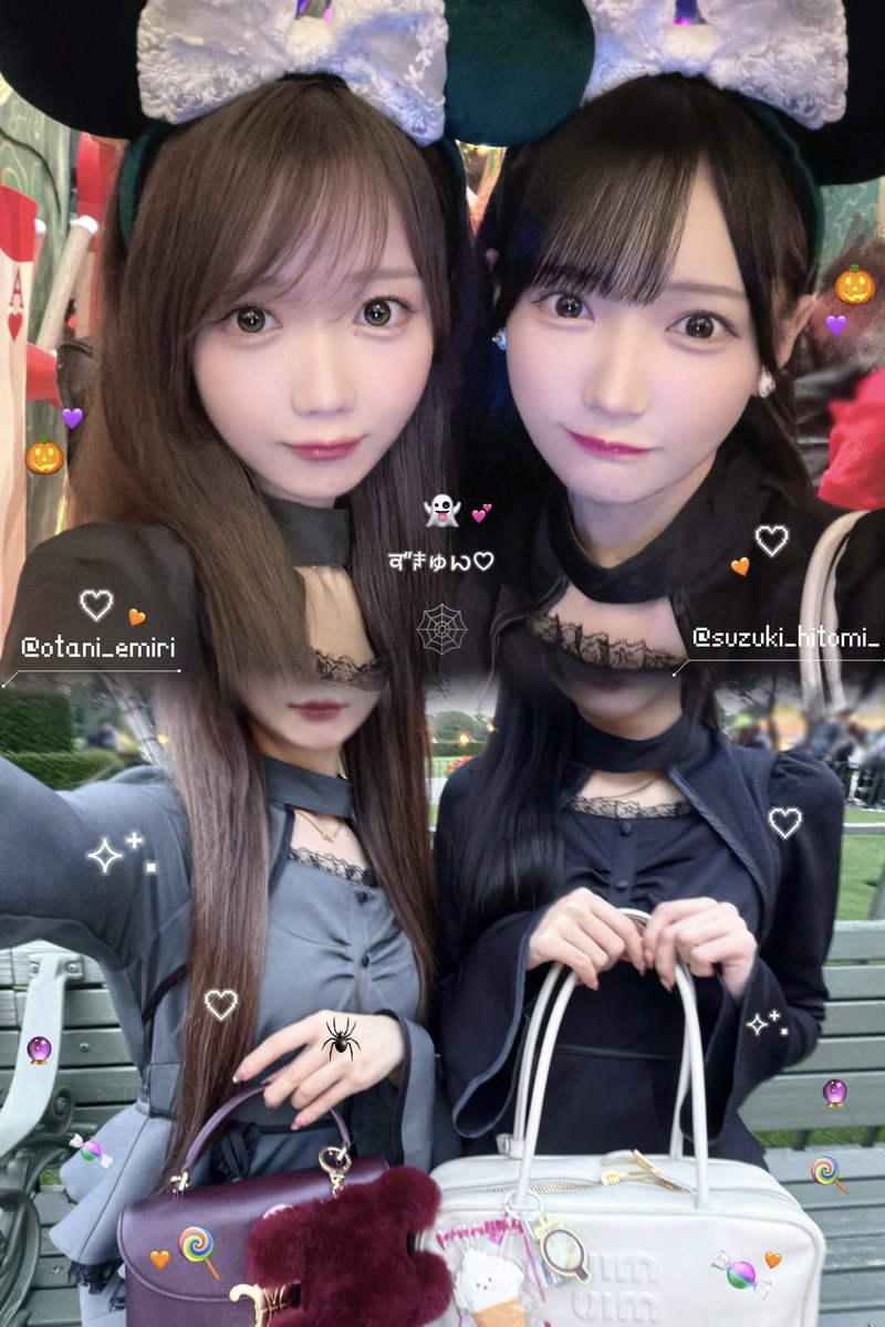 otani_emiri's tweet photo. ディズニーハロウィン行ってきたよ🎃🍭💞
ひぃちゃんと🧡💜🕸⋆꙳ #Dハロ2026 https://t.co/ZjfkKM5oAS