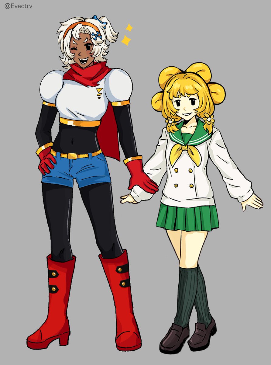 Evactrv's tweet photo. 你们两个真可爱呀(´∀`)…
#Papyrus #floweyrus #Flowey #Gijinka https://t.co/CsjuqzcgsQ