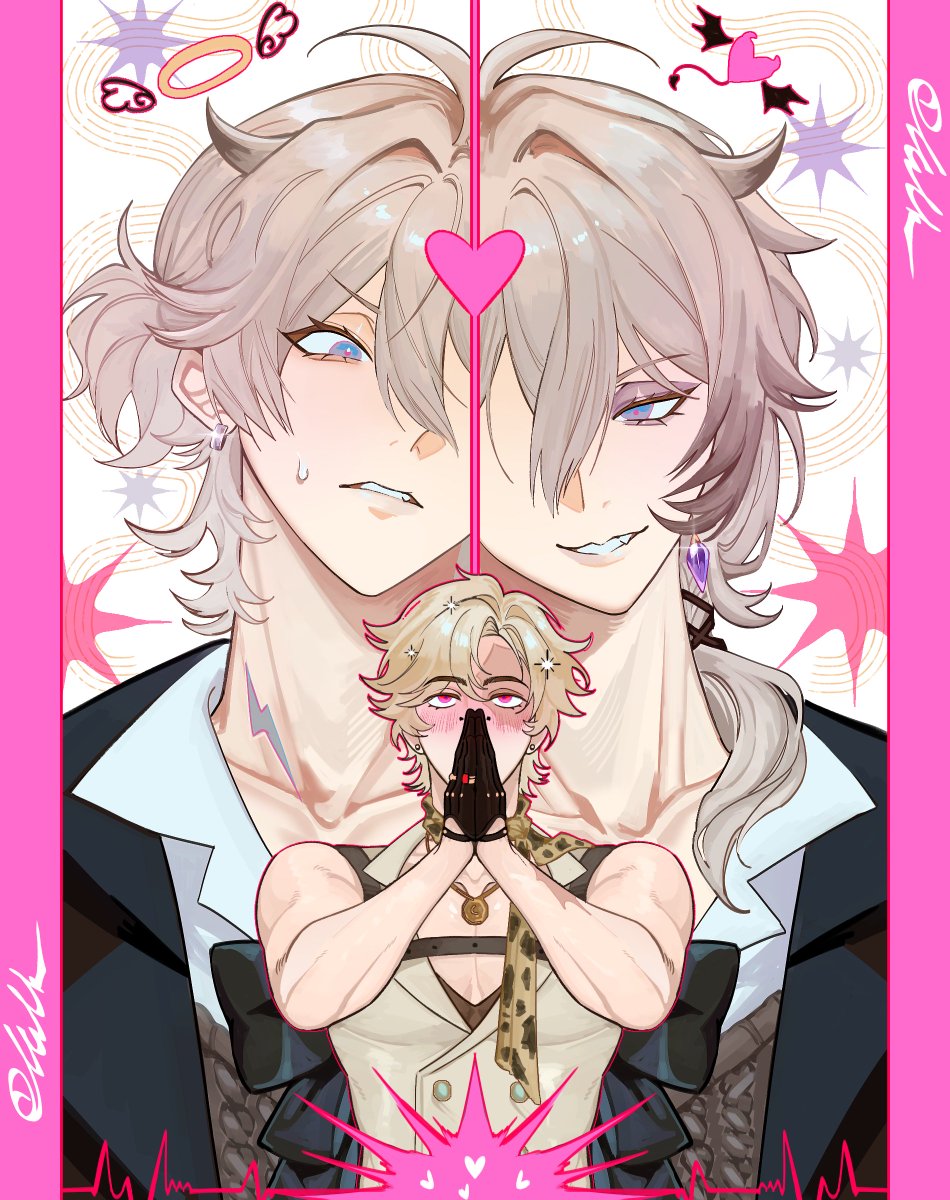 Milk_horny's tweet photo. They were thinking about Luca's hair. And I saw two lovers
 Personality                        Charming https://t.co/YbTuJVaymK