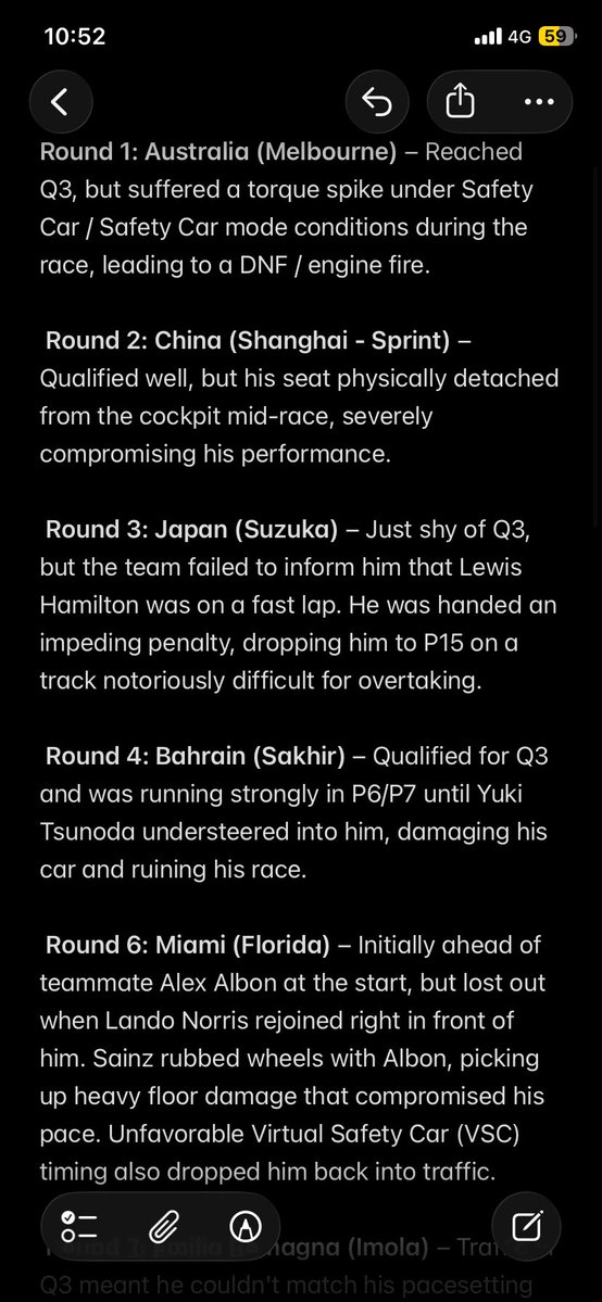 _AJWheeIer's tweet photo. @F1Independant @ansardem @Bambaclaat1 Now, here was my original data to suggest to you that he was, indeed unlucky, and would have finished ahead of ALB more in 25 if mechanical issues did not play a part…

Making the overall two years clear in SAI favour.

Are you saying that this DIDN’T happen? Just to be clear? https://t.co/S515iUELr5