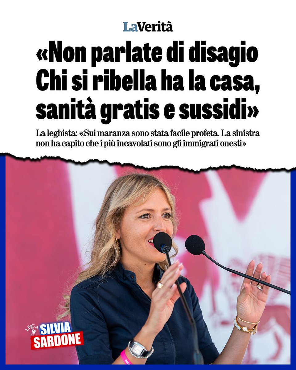 SardoneSilvia's tweet photo. Oggi intervista su "La Verità": "Sui #maranza mi rispondevano che si trattava di un fenomeno culturale virtuoso, un banale malessere sociale. Per la sinistra eravamo noi a non aver dato abbastanza" https://t.co/1jP3zjCNSd https://t.co/sJexaLPwOR