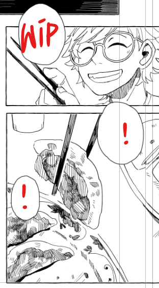 RFunction_'s tweet photo. WIP 開始吃東西之後就畫得好開心... https://t.co/APlAlUZX0c
