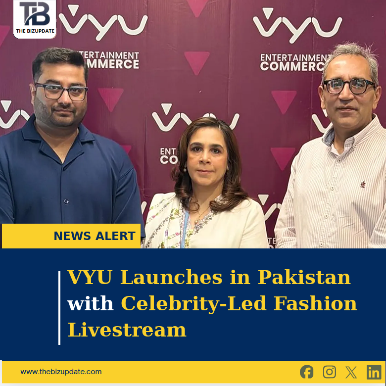 thebizupdate's tweet photo. Fashion, entertainment and online shopping come together as VYU launches in Pakistan.
For More Details,Visit:
https://t.co/mkA9t514DR
#VYU #BushraAnsari #RonAndCoco #FashionPakistan #OnlineShopping #DigitalRetail #TheBizUpdate https://t.co/0WjqXl19D4