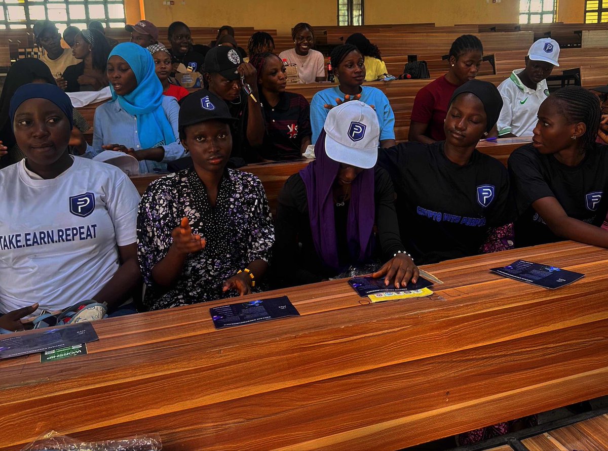 PIVX_AFRICA's tweet photo. A big thank you to the great LAUTECH students!🇳🇬💜
You gave us your time, attention, and energy, making our discussion on financial privacy and decentralization worthwhile.
You didn’t just listen. You opened wallets, received #PIVX, and learned how to send, receive, and stake it. 🔐
That’s what matters most: people leaving with practical skills and real experience, not just a new word to Google later. 🔐
Thank you to the entire #PIVX community for your support. 💜
The goal is simple: more people across Africa using crypto with confidence while protecting their financial privacy. 🌍
#Privacy #Africa #LAUTECH