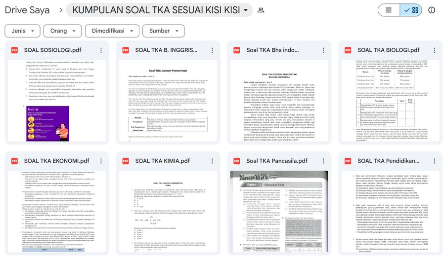 nalibelajar's tweet photo. Kumpulan Soal TKA Sesuai Kisi-Kisi
Ada soal prediksi juga untuk persiapan TKA Bahasa Inggris &amp; MTK

📂 Soal TKA (Sesuai Kisi-Kisi)
https://t.co/hnpKydYJhP
📂 Arsip soal TKA 2025
https://t.co/wwviaNF97z
📂 Soal Asli TKA 2025
https://t.co/oYi35hCmT8

Lanjut 👇 https://t.co/NEhUls4nVn