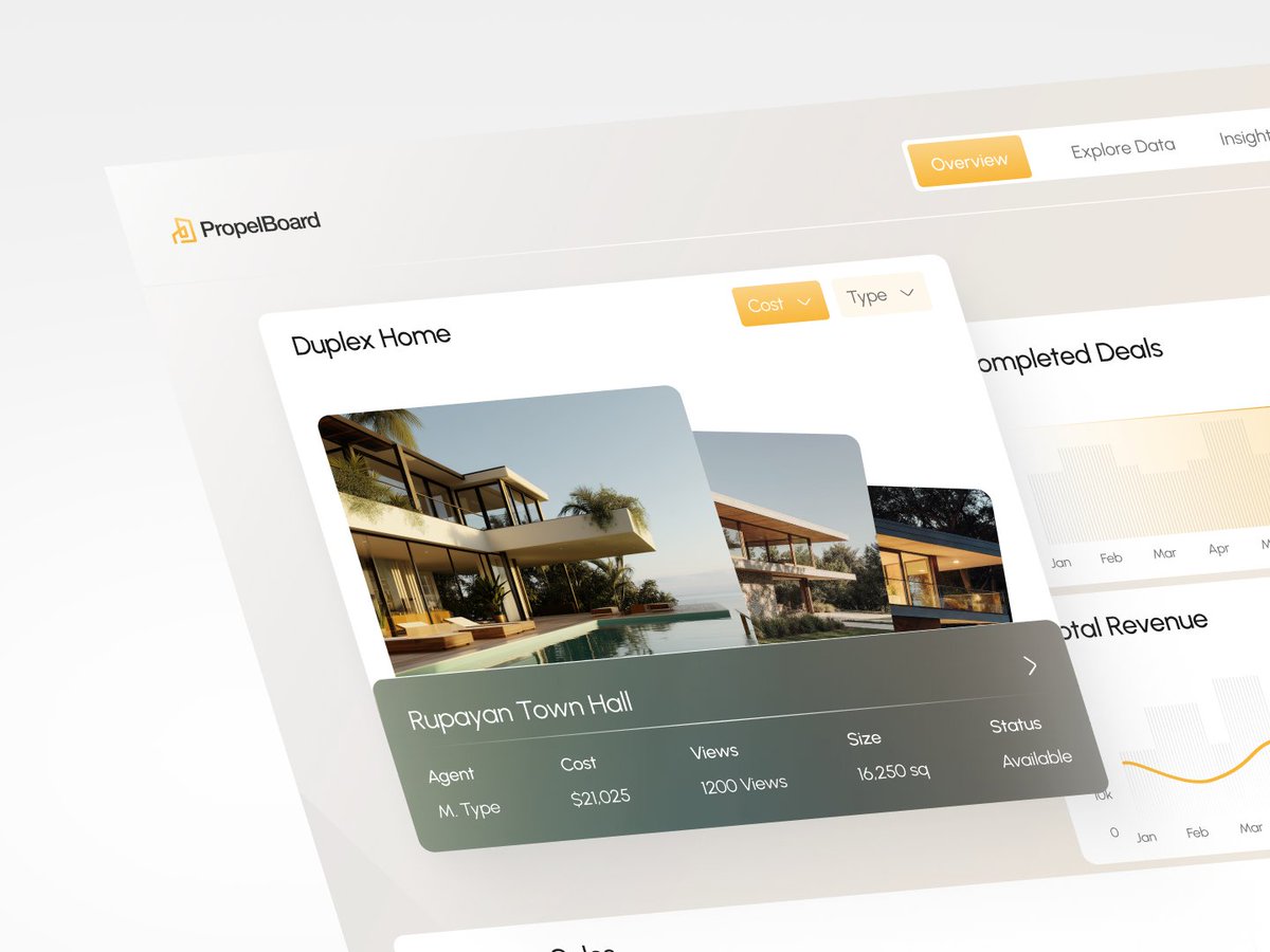 ikayesdesigner's tweet photo. Real Estate Listings Dashboard Design https://t.co/dgjYdPrSzt