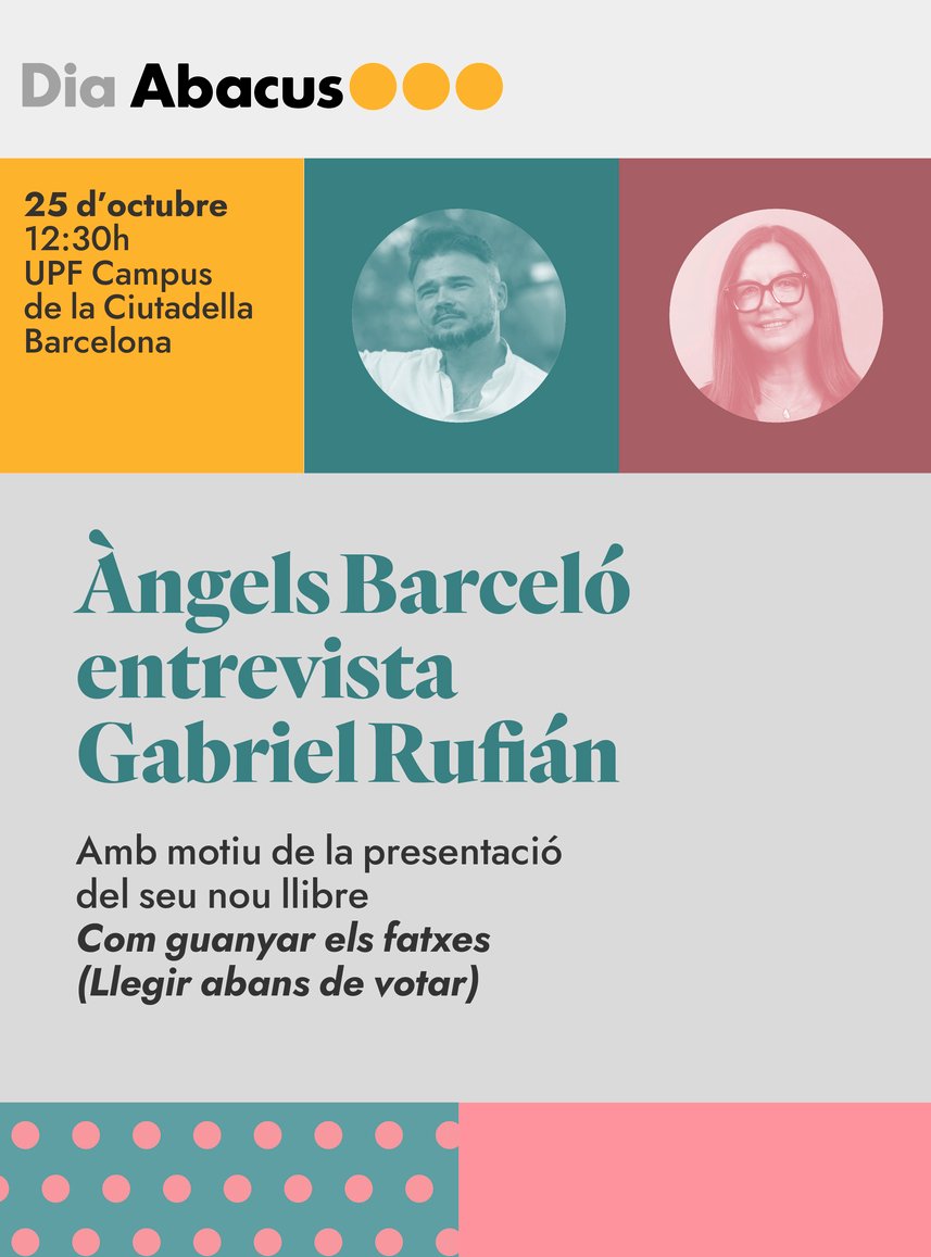 AlbanoDante76's tweet photo. De veritat ningú a ERC té els pebrots per posar al seu lloc en Rufián? 
De veritats esteu tan morts políticament per permetre això?
Rufián presenta el seu llibre amb Àngels Barceló, cara visible del Grup PRISA contra el referèndum.
Això és un escàndol. 
https://t.co/qFqQ5eLHms