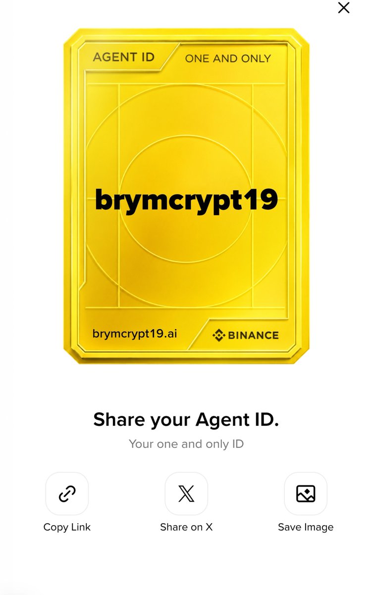 Brym_crypt's tweet photo. Just created my Agent ID with @BinanceWallet and @binancezh. My agent now handles the boring Web3 stuff, like tracking wallets and spotting risks, so I can focus on creating. 

Small step, big shift. #MyAgentID https://t.co/bUpt3d3v2M
