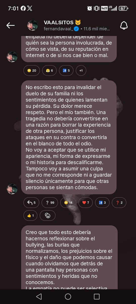 NickyHd84896's tweet photo. Esto es lo que dijo la Fernanda VAL sobre lo que paso con Komanche. Vamos, el típico mensaje Expresando respeto Pero que a la vez se lava las manos con su mentira que termino acabando con Komanche, me pregunto si tan afectada estaba porque no fue a una fiscaliza en vez de redes. https://t.co/yNx72jSH00