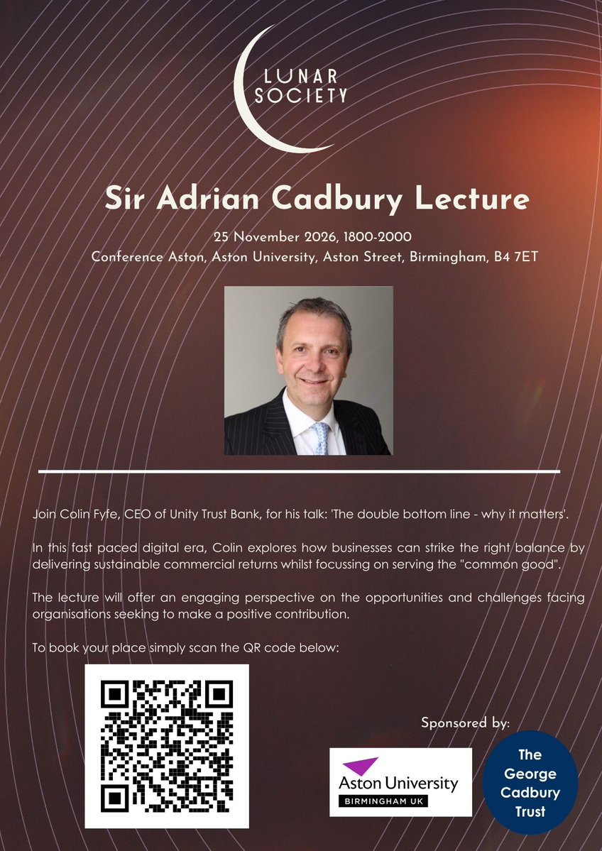 LunarSoc's tweet photo. To book your place simply scan the QR code on the flyer below or click here: https://t.co/36rvDQIduk
We do hope you can attend this amazing event.
#governance #lunarsociety #debate #networking #sustainability #commercial #commongood https://t.co/OeyA7Vqaue