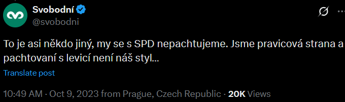 JiriVlach4's tweet photo. @Dusabdul @RobertS67887727 @vondraczech_cz Spolu a Pisstan nikdy nikde nedeklarovali, že spolu nikdy 🤣 https://t.co/mRU56V7Dob