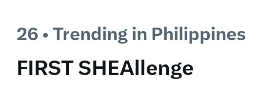 OFCTeamShea's tweet photo. 𝐖𝐞 𝐚𝐫𝐞 𝐧𝐨𝐰 𝐓𝐫𝐞𝐧𝐝𝐢𝐧𝐠

Let’s keep the momentum going and push even higher! Keep tweeting, engaging, and showing love for Shea!

FIRST SHEAllenge
#PBBCollab3UnangUmaga https://t.co/EiMmrTWinw