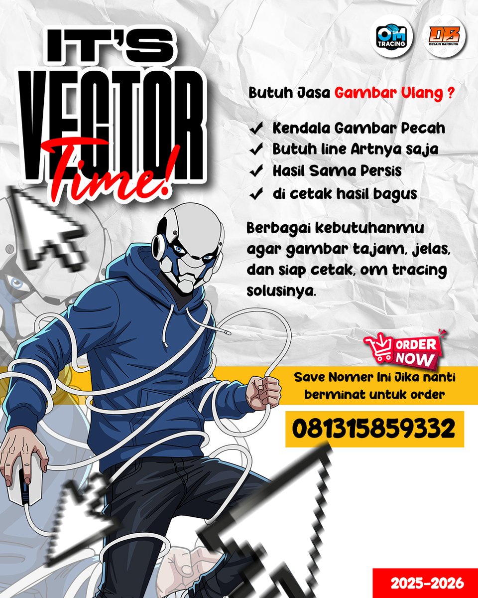 adityara9113's tweet photo. [𝗝𝗔𝗦𝗔 𝗧𝗥𝗔𝗖𝗜𝗡𝗚 𝗩𝗘𝗞𝗧𝗢𝗥]
Menerima pembuatan tracing AI dan gambar ulang manual
Order via Chat WA Only : 𝟬𝟴𝟭𝟯𝟭𝟱𝟴𝟱𝟵𝟯𝟯𝟮
(Open Order Setiap hari, 8.00 - 21.00)
Payment: transfer BCA / DANA / PAYPAL(International Order Only)
#vector #gambarulang #tracing https://t.co/Tj98xiWK4w