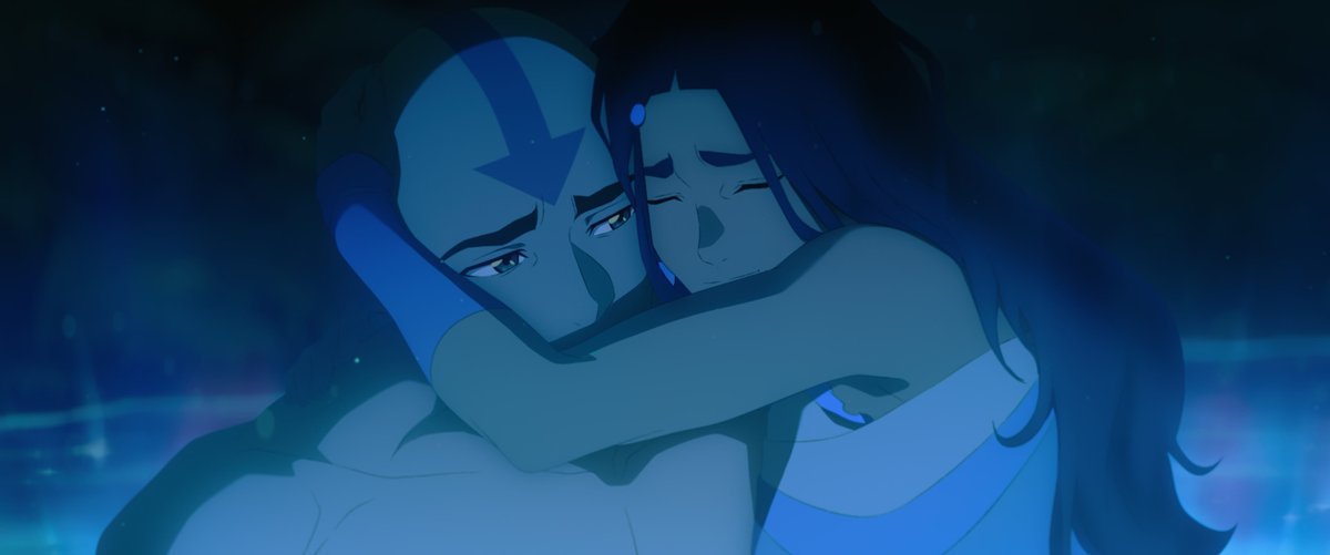 kataangthinker's tweet photo. every time aang is shirtless katara takes the opportunity to press every inch of her body to his. literally no space between them 😮‍💨 https://t.co/0jjhqKcZlI