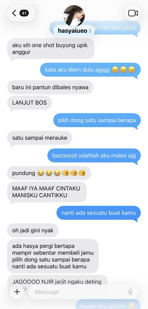 hyogieri's tweet photo. sheina berpantun, hasya bikin rusuh
#nyutella three tweets au https://t.co/vhBaVFCDm9