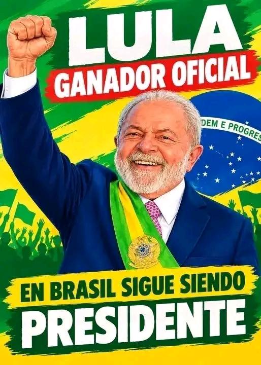 YaritzaDia896's tweet photo. Felicidades para el pueblo brasileño por esa gran victoria. Lula Presidente #Cuba también festeja el triunfo. https://t.co/rhPDp2vI12