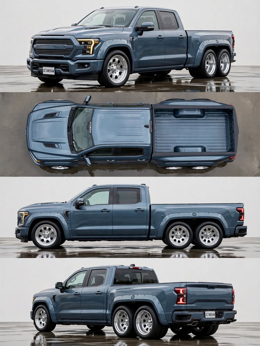 OctaneRaw's tweet photo. Custom 6x6 modification - Ford F-150 Raptor. 
Six wheels, zero limits. 🦖🔥 https://t.co/p6ptchjLKT
