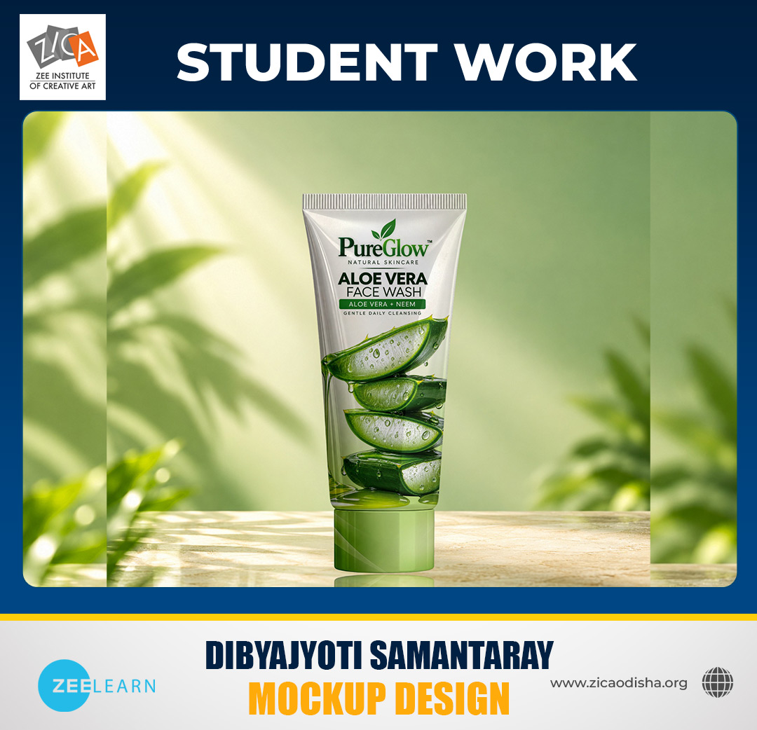 zicaodisha's tweet photo. 🌿 Showcasing creativity through design!
An impressive Aloe Vera Face Wash Product Mockup by ZICA Bhubaneswar student Dibyajyoti Samantaray, created using Adobe Photoshop. 🎨
#ZICABhubaneswar #StudentWork #AdobePhotoshop #ProductMockup #GraphicDesign #StudentCreativity https://t.co/eohv7Z7xcJ
