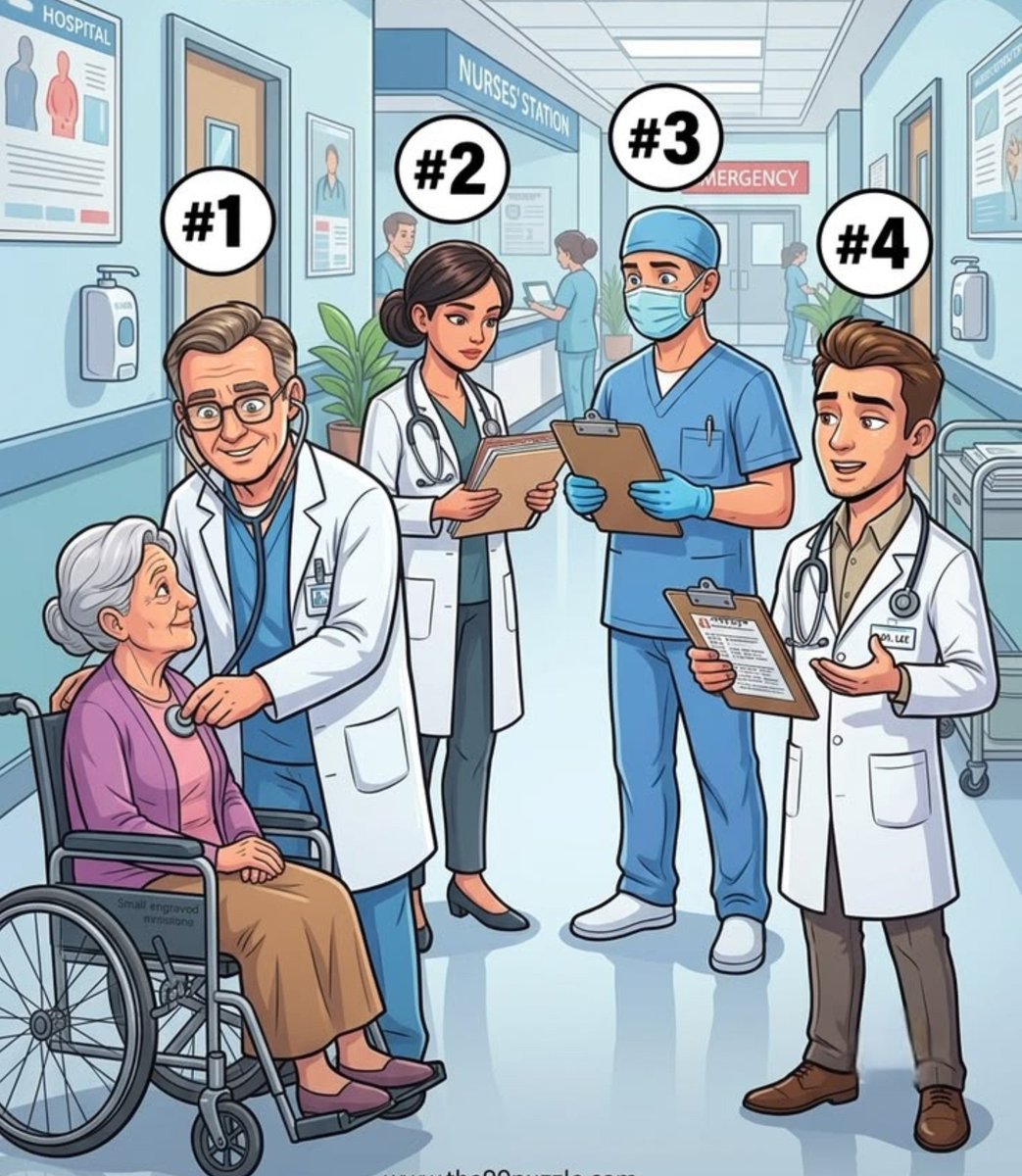 mindblower34's tweet photo. Spot the fake doctor. Let's see how smart you are! 🤔 https://t.co/4Wkk539ADq