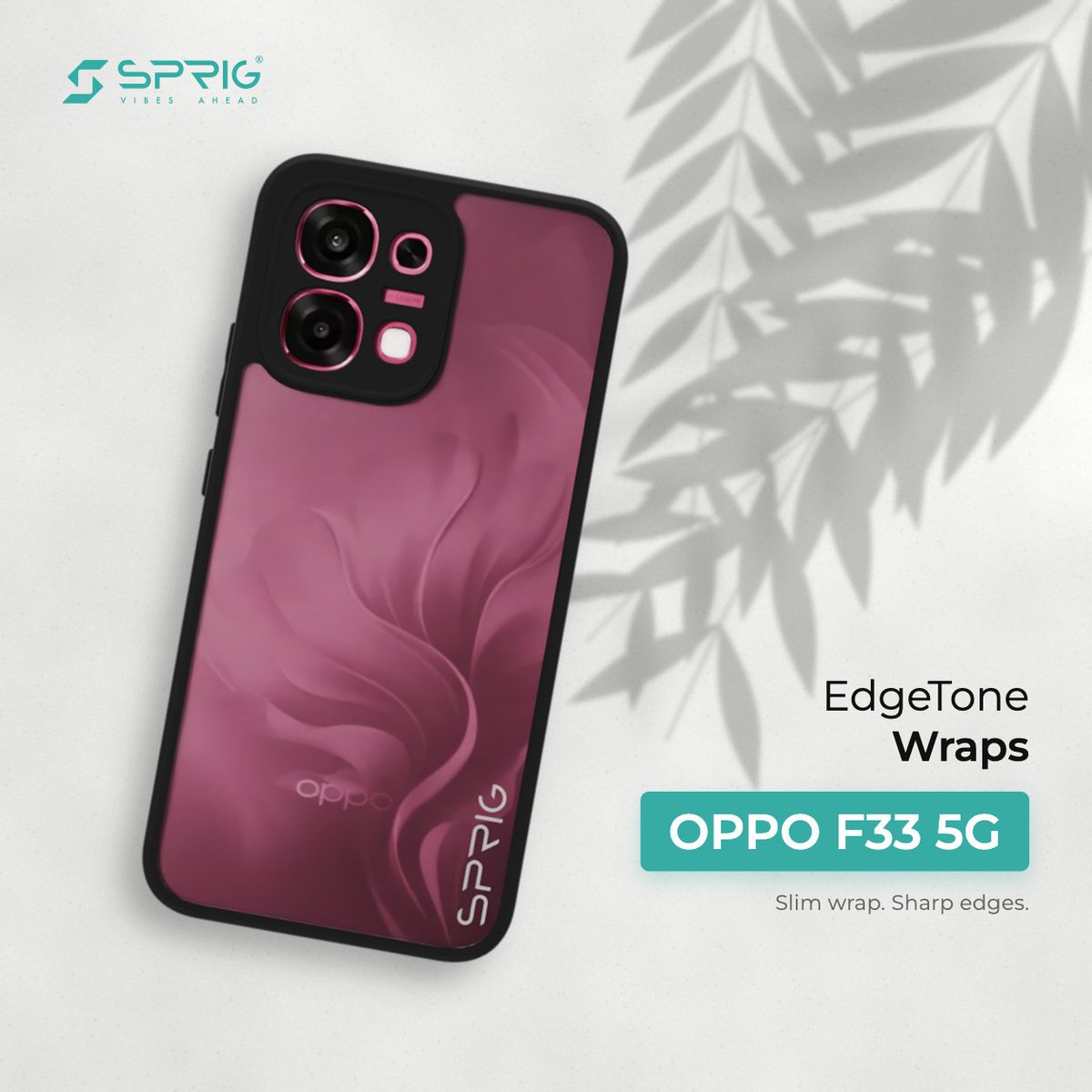StoreSprig's tweet photo. Pink with an edge. 💗
Give your OPPO F33 5G a fresh look with Sprig back covers.
Carry your style, wherever you go. ✨
#Sprig #OPPOF335G #Backcovers #VibesAhead #NoCapSprig #SprigIndia https://t.co/q4wQfIW06R
