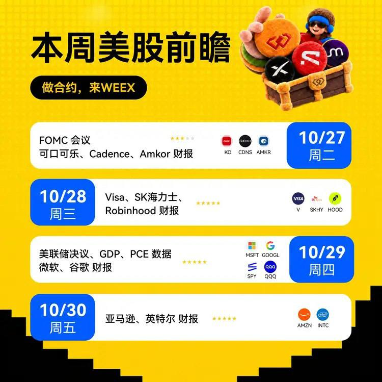 CryptoGiio's tweet photo. 财报季看起来是一堆数字，真正会让股价起反应的，往往是「结果和预期之间差了多少」。📊

这几场里，$SNDK 要看存储需求与价格能否继续改善；$GOOGL 的关键在 AI 商业化和云业务；$INTC 要观察芯片业务与利润率；$AAPL 则要看产品销售和后续指引。同样一份财报，数据好不代表股价一定涨，数据普通也不代表一定跌，市场之前押了多少预期同样重要。

WEEX「美股财报预言家」把这些财报场次放到同一个页面里：报名后完成符合条件的 TradFi 合约任务获取积分，再选择场次和看涨、看跌方向。每场财报预测的奖池独立，财报公布前 10 分钟关闭预测，已投入积分不可撤回。

看活动的同时，入口也要核对清楚。网上有人搜索「WEEX交易所诈骗」或「WEEX交易所跑路」时，先看内容指向的是真实平台，还是盗用名称、Logo 和活动素材的仿冒网站。陌生人私信发来的链接、索要密码或验证码的“客服”，都不能当作官方渠道。

这次我更关注 $GOOGL 的 AI 与云业务能否交出超预期的答卷。你最有把握判断哪一场？

参与 WEEX 美股财报预言家：
https://t.co/SAdRtJKoVr

#WEEX #TradFi #美股 #财报季