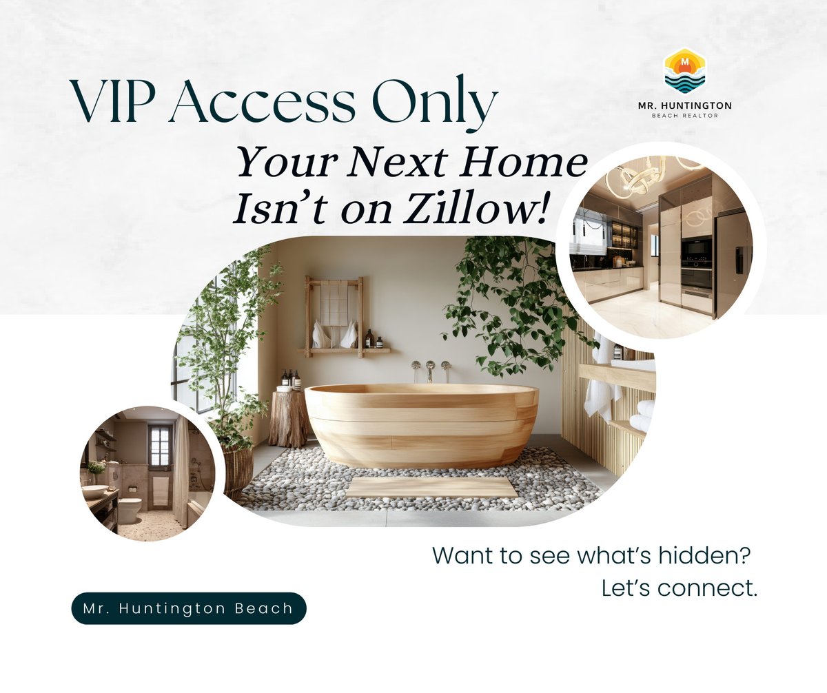 BeachHunti98982's tweet photo. Your next home isn't on Zillow.
The best Huntington Beach real estate sells off-market, and I have VIP access.
Want to see what's hidden? Let's connect.
Joey Arden
#HuntingtonBeachRealEstate #JoeyArden #OffMarketListings #VIPAccess https://t.co/0m22BG2QnT