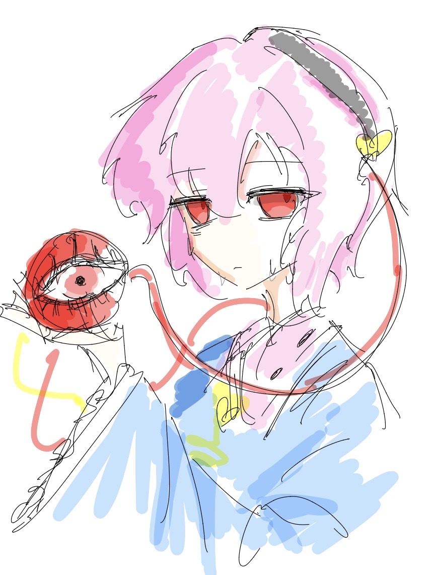 modenoodashi's tweet photo. 落書きさとりん　ナニコレ https://t.co/sY8FGXJe9g