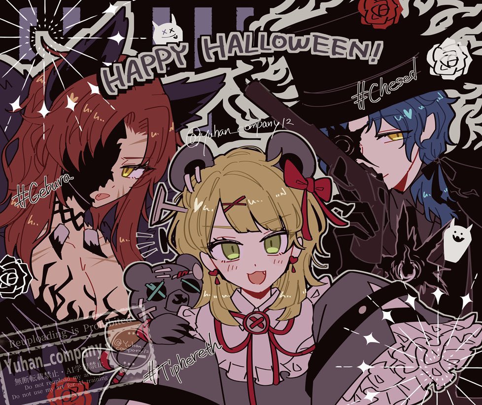 Yuhan_company12's tweet photo. 👻ハロウィン🎃 中層×リンバスE.G.O！
(電信柱、呪いの釘、穴) https://t.co/ctuzFIkkbI
