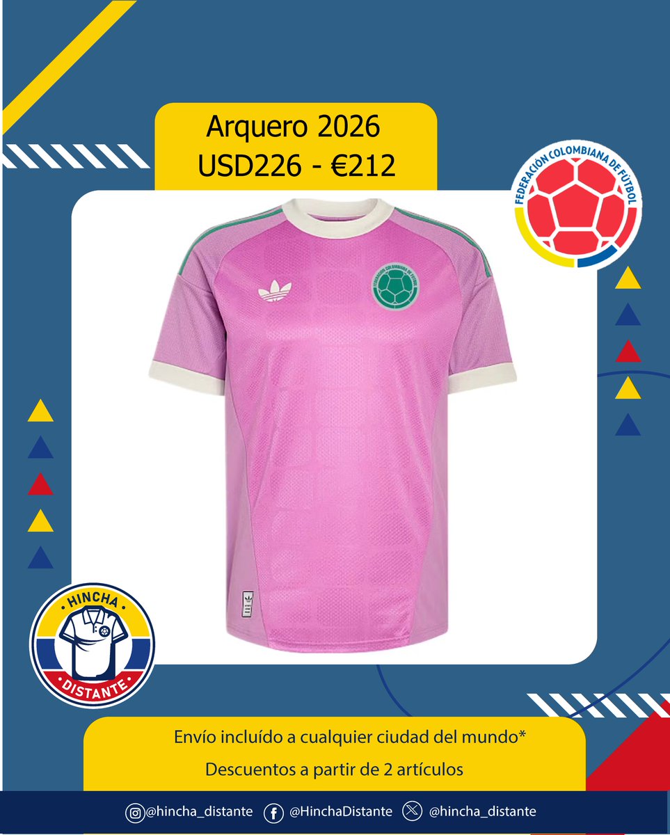 hincha_distante's tweet photo. Arquero Colombia
USD226 - €212
Envío incluido a cualquier ciudad del mundo*
#hinchadistante
#colombianosenelexterior
#colombianosenelmundo
#jerseycollector
#footballcollector
#blokecore https://t.co/v2YFpIU7wt
