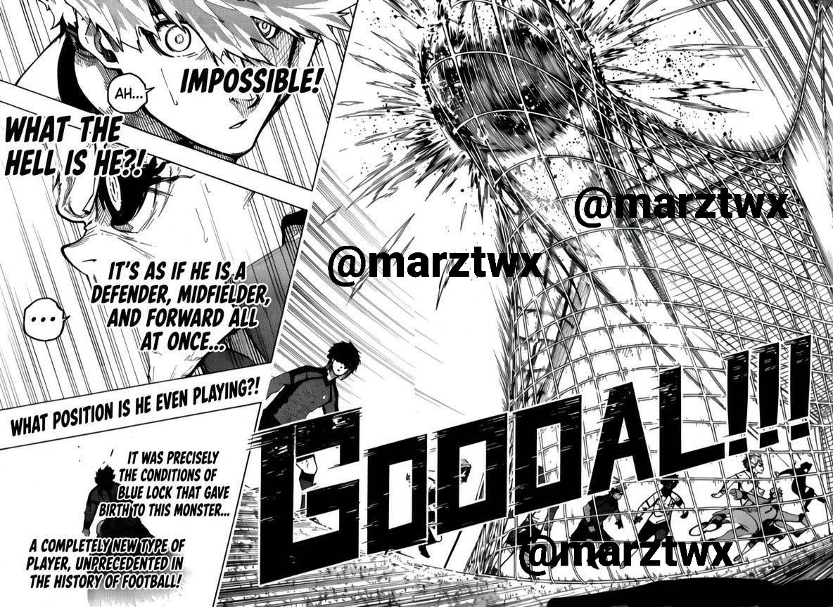 marztwx's tweet photo. Blue Lock chapter 366 english translation by me.
NO BREAK NEXT WEEK!!
BLUE LOCK CHAPTER 367 TITLED: "Processing and Creation"
Page-14 to 20 Final Page
#bluelock #bluelock366 https://t.co/YTEf2jv24J