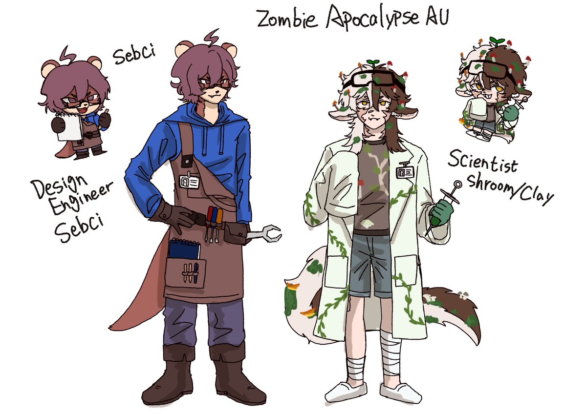 tianyin215's tweet photo. Zombie Apocalypse AU
#Sebci
#Shroomfanart https://t.co/xQQtgNaL5F