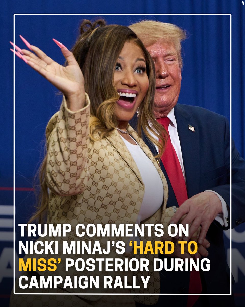 13abc's tweet photo. Trump has frequently joked about Ohio Sen. John Husted’s physique ahead of the election, but went a step further, invoking Minaj. https://t.co/VFwE2rUs3l