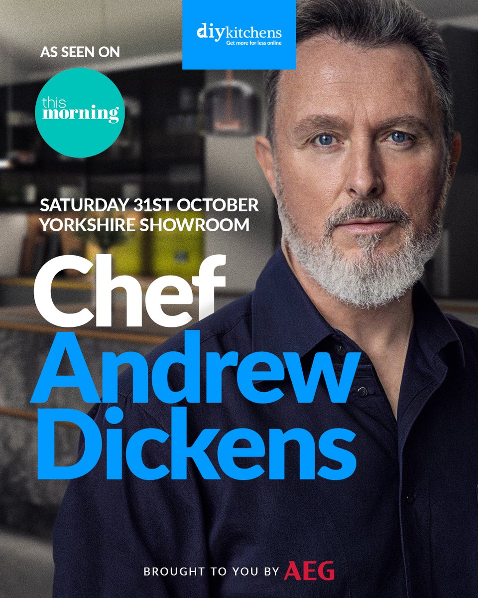 DIY_Kitchens's tweet photo. 🍳 Live Cooking Demo Day at our West Yorkshire Showroom

Join us at DIY Kitchens’ West Yorkshire showroom on Saturday 10th October for a day of delicious inspiration! From 10am until late afternoon. 

🔗 Plan your visit: https://t.co/yfDkFxBQY4

#DIYKitchens #AEG #LiveCooking https://t.co/R4VtDPwpAQ