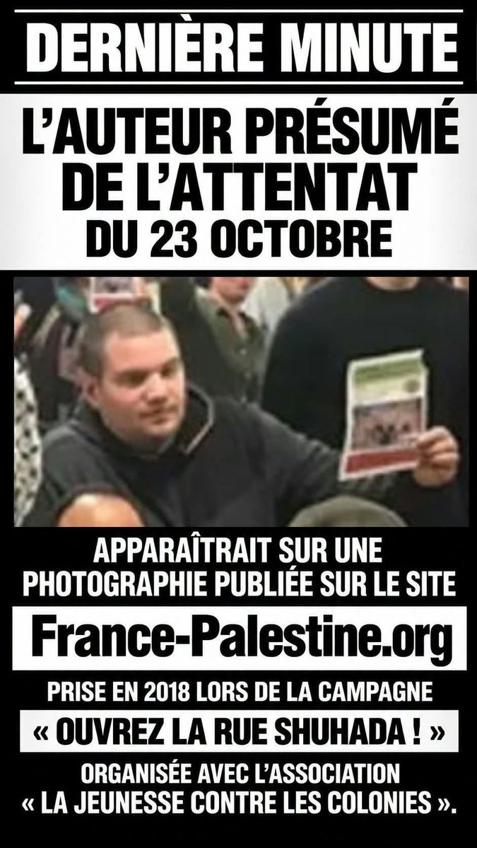 MamichTanne's tweet photo. @LBleuBlancRouge @laurent94282044 Sûrement que LFI ne s’excusera PAS car c’est 1 personne de leur camp 
D’ailleurs il faisait les manifs avec LFI et étaient PRO Palestine
Donc OUI ne PAS se trompez de cible !!!!! https://t.co/NIJ3yW1gGb