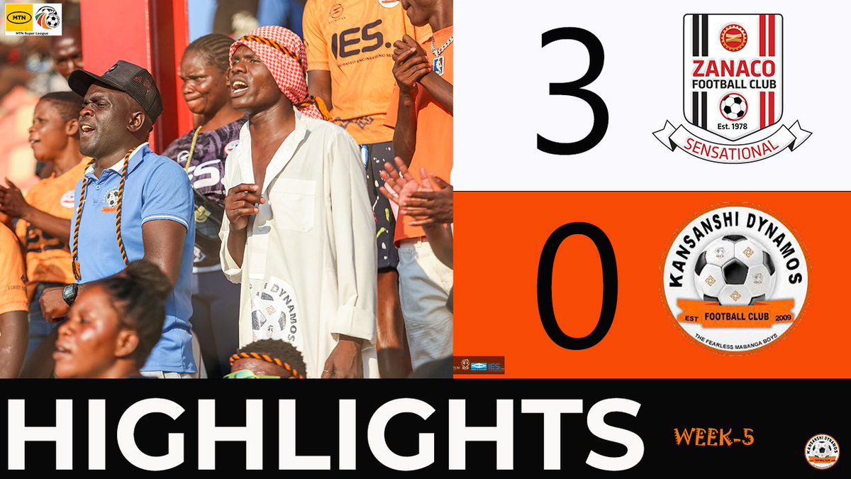 kansanshidynamo's tweet photo. 🎥 MATCH HIGHLIGHTS | WEEK 5
Zanaco FC 3-0 Kansanshi Dynamos
Watch the highlights from our Week 5 encounter against Zanaco FC in Lusaka
🎬 https://t.co/RMiy48rTXz
#MatchHighlights #TheBadgeThePurpose https://t.co/NtjqDi3JHS