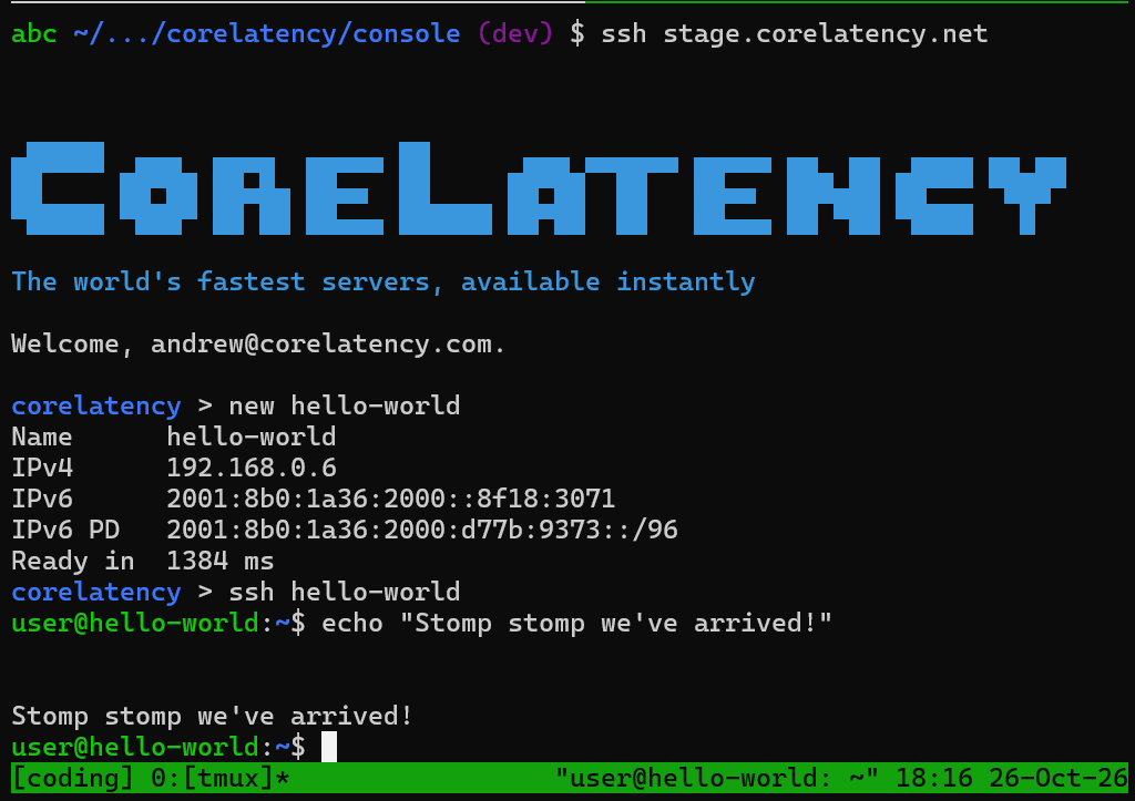 corelatency tweet picture