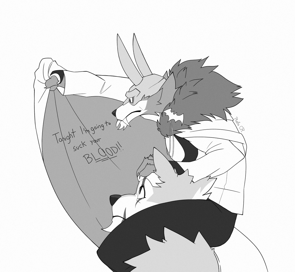 RafaCR_28's tweet photo. Sander wants blood🐺🩸🐺💢
(simpsons reference) 
#dislyte #dislytefanart #furry https://t.co/yaGhzkWAaA