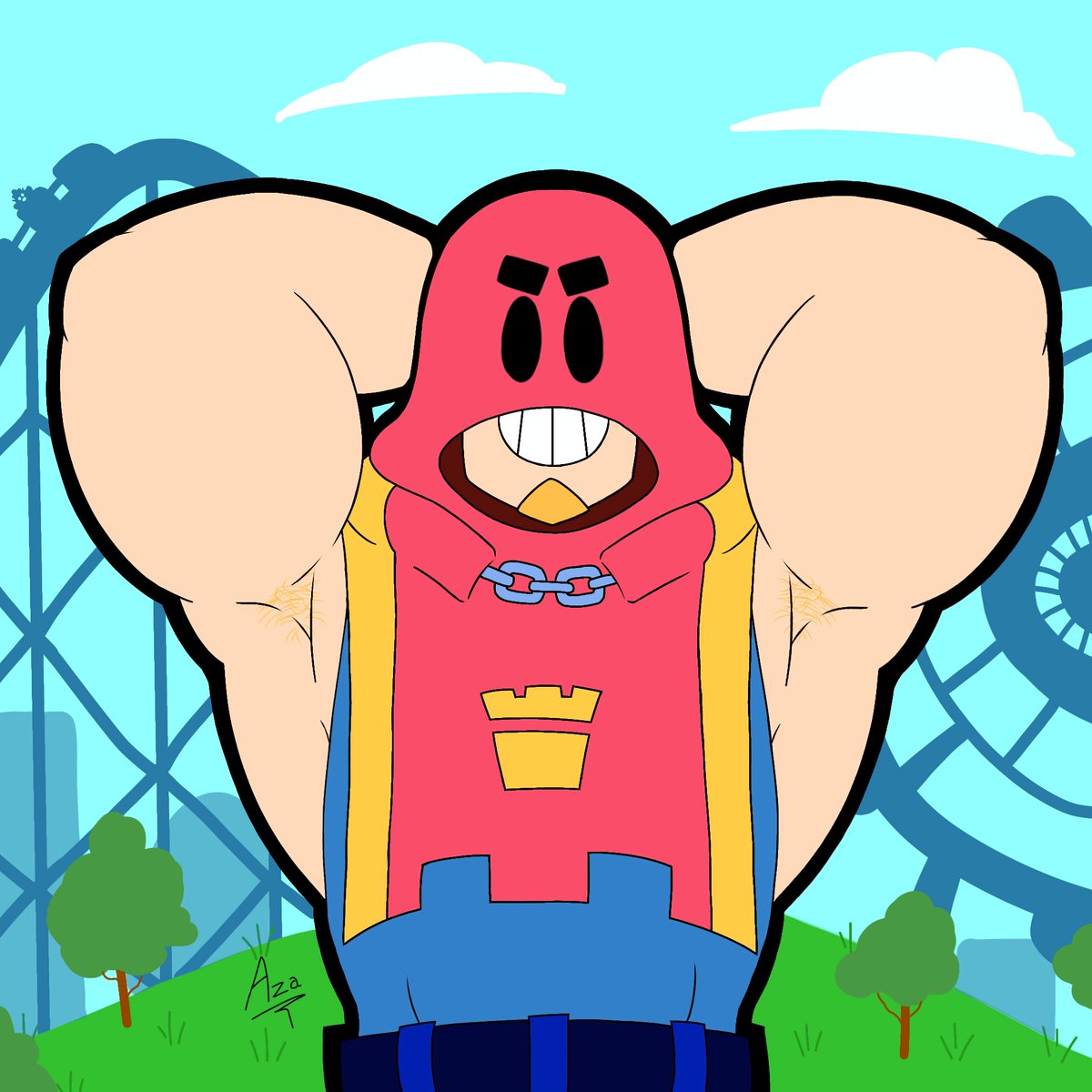 Lance2159584560's tweet photo. Un dibujillo rápido del grom y sus brazotes
C besto himbo del braulio estrellas
#BrawlStarsArt #BrawlStars #Nsfw #digitalart #BaraArt #Grom #Muscles #gay https://t.co/EGUeqtD63d