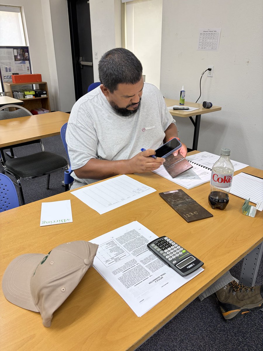 Birringnde's tweet photo. Students learning in the Visual Testing class.
#vt #visualtesting #training #classinsession #ndttraining https://t.co/7qiBcxuBCD