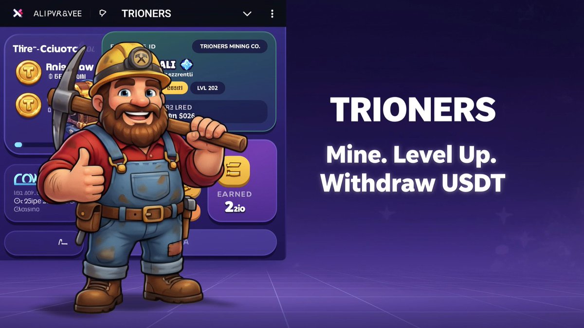 airdrop_testing's tweet photo. TRIONERS MiniApps Instant Payment 😱

👉 Join Here —
https://t.co/gmXvpCQlNf

- Start Mining $T ⛏️
- Complete Tasks 📝
- Daily Check-In ✅
- Withdraw (Min 500 $T) as USDT 💸
- Done. https://t.co/TBCCgsSW42