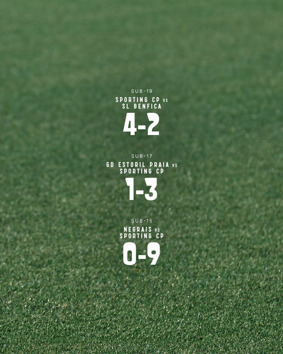 FutFemSCP's tweet photo. ⚽️ Os resultados do fim-de-semana da nossa Formação 🦁 https://t.co/iJwY8iYMAy