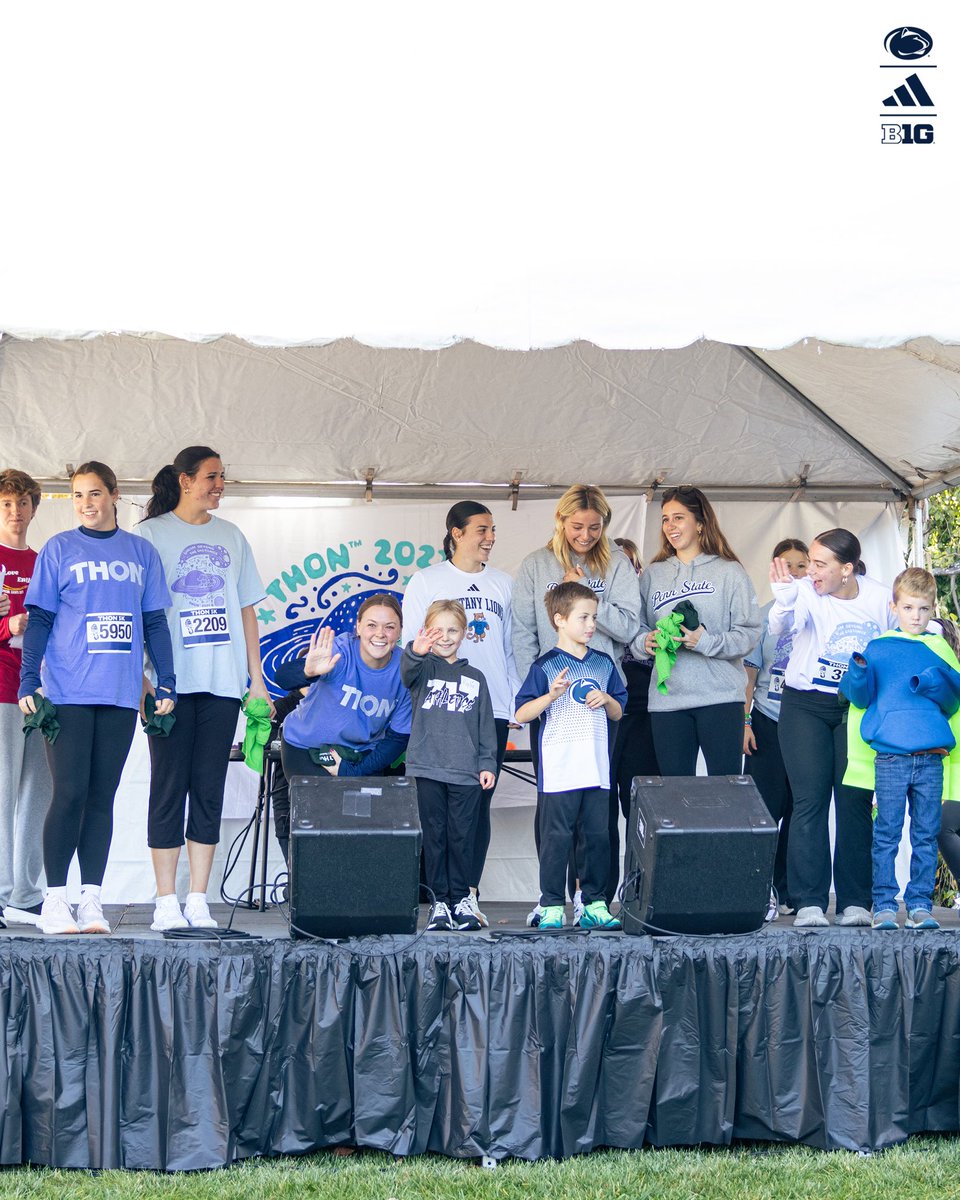 PennStateSB's tweet photo. Grateful to be part of something bigger than ourselves 💙

Yesterday, we ran the THON 5k #FTK 🎗️

#WeAre | #AllIn https://t.co/J32JcpIq00