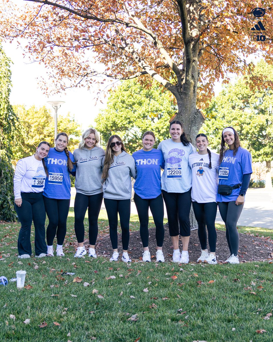 PennStateSB's tweet photo. Grateful to be part of something bigger than ourselves 💙

Yesterday, we ran the THON 5k #FTK 🎗️

#WeAre | #AllIn https://t.co/J32JcpIq00