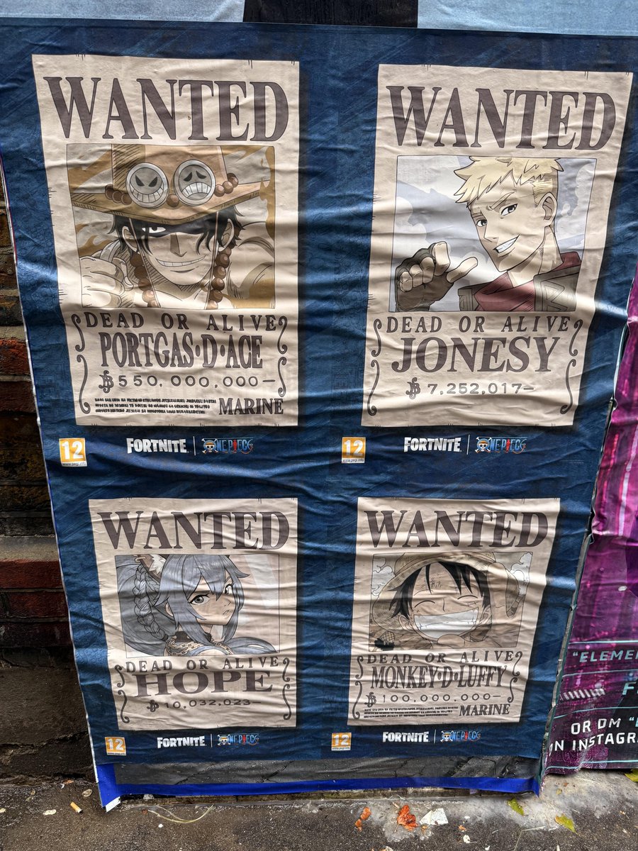 CallofMikels's tweet photo. TEASER DE SKINS DE LA MINI-TEMPORADA DE ONE PIECE x FORTNITE 🔥

• Monkey D. Luffy
• Portgas D. Ace
• Jonesy y Hope

Encontrado en Londres por u/NeutroGD en Reddit

@HYPEX https://t.co/SABeUOjTQT