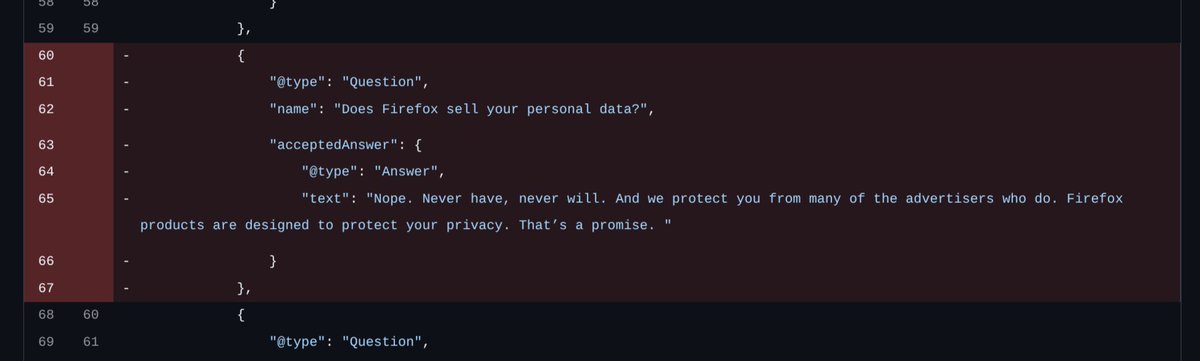 ThePrimeagen's tweet photo. Yeah everyone, I am with FireFox, how is the internet circa 2006 more private than now?? https://t.co/AXqgbeKJZ6