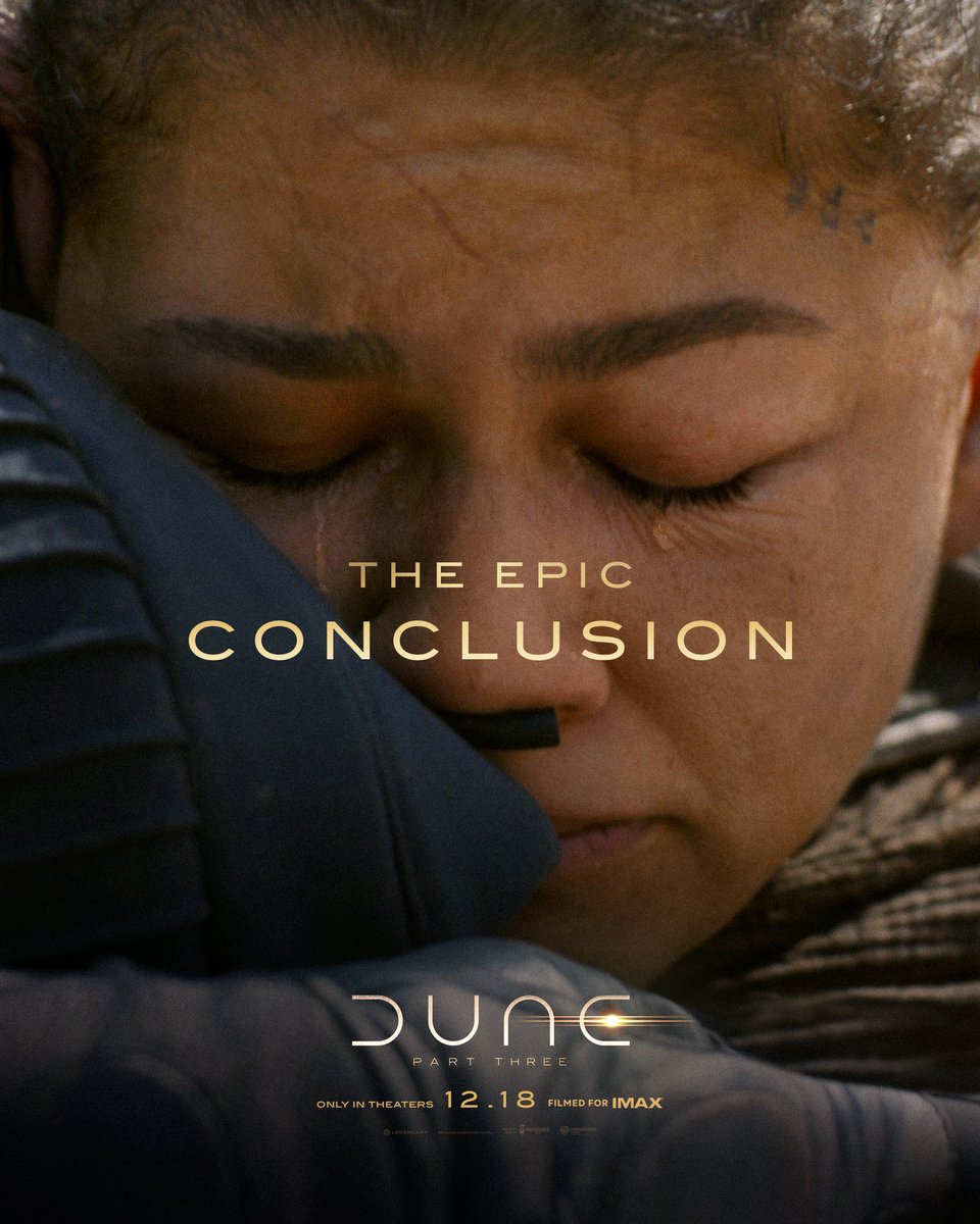 DiscussingFilm's tweet photo. New posters for Zendaya, Jason Momoa, Anya Taylor-Joy and Robert Pattinson in ‘DUNE: PART 3’. https://t.co/Hhm0WA8dL9