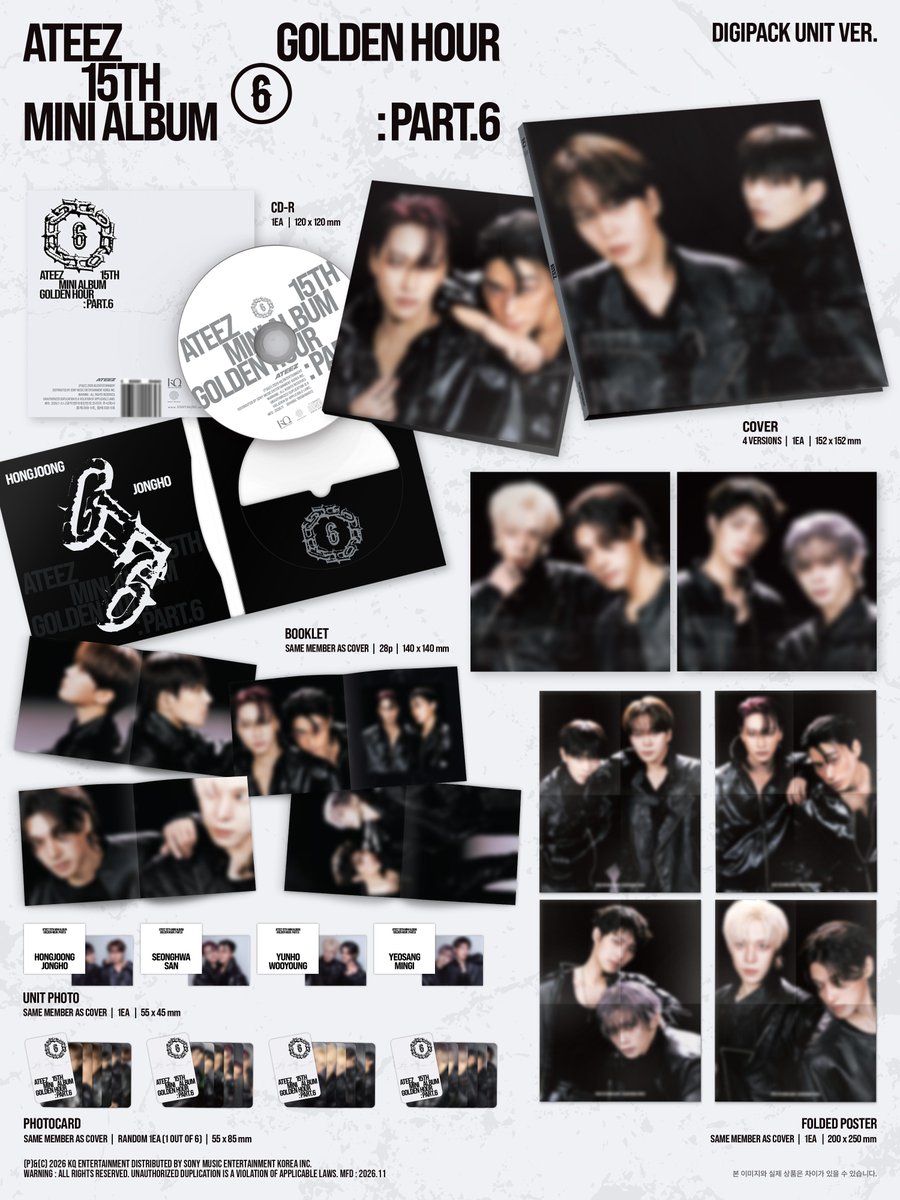 _seonghwa_atiny's tweet photo. Group order 📦 

ATEEZ 15th Mini Album Golden Hour Part.6

Deadline 10/11/2026

🚚 Shipping
🇪🇺 EU open 

Paiement
PayPal (preferred) / Wise / Wero / Bank transfer

 Dm to claim or more info

Availability bellow 👇🏻

#ATEEZ #에이티즈 #ateezpcsale #wtsateez #goldenhourpart6 https://t.co/b4e6d9GS4q