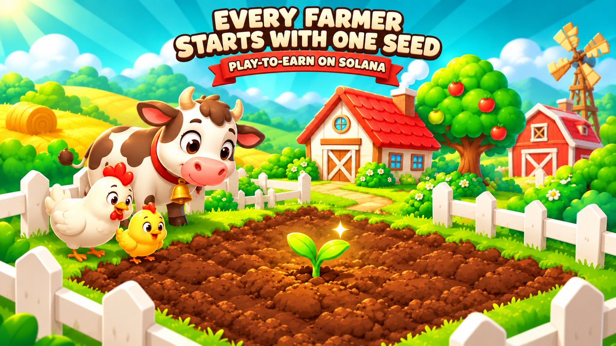 usehomsted's tweet photo. Every farmer starts with one seed 🌱

No bank. no landlord. just your land, your crops, your harvest 🍎

A play-to-earn farm, growing on @solana 🏡🚜 https://t.co/KHTxbVudlM