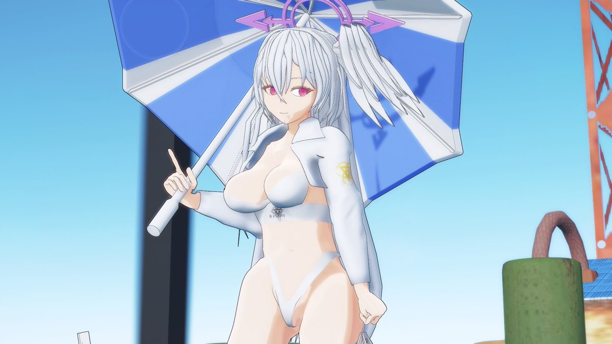 ellyMMD's tweet photo. スズミ（レーシング）服にロゴ入れてみた https://t.co/DkOyUlh9EZ